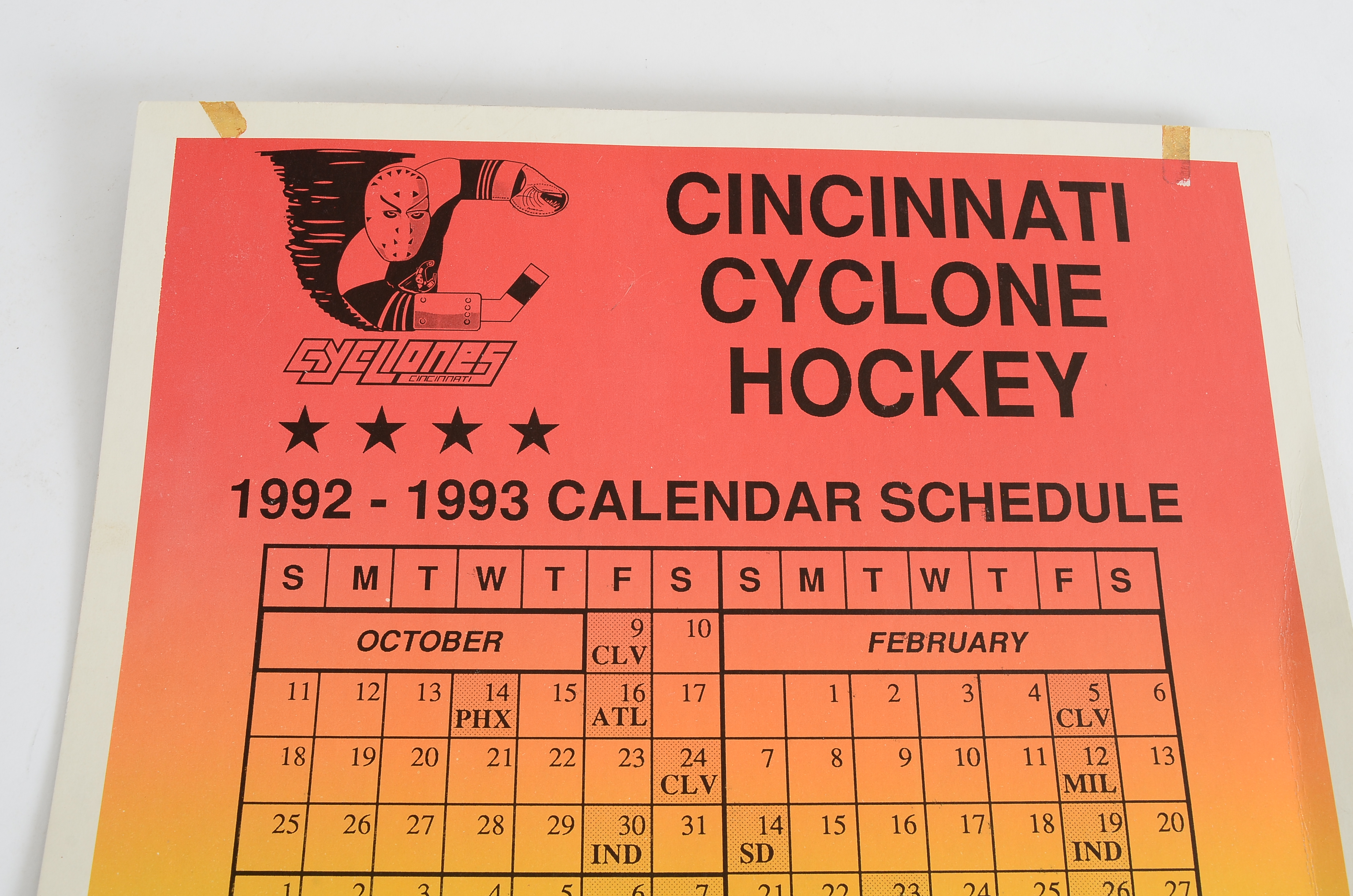 Pair of Vintage Cincinnati Cyclones Posters