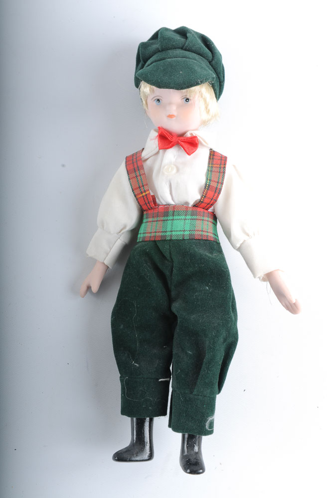 Assortment of Vintage Victorian Style Porcelain Dolls