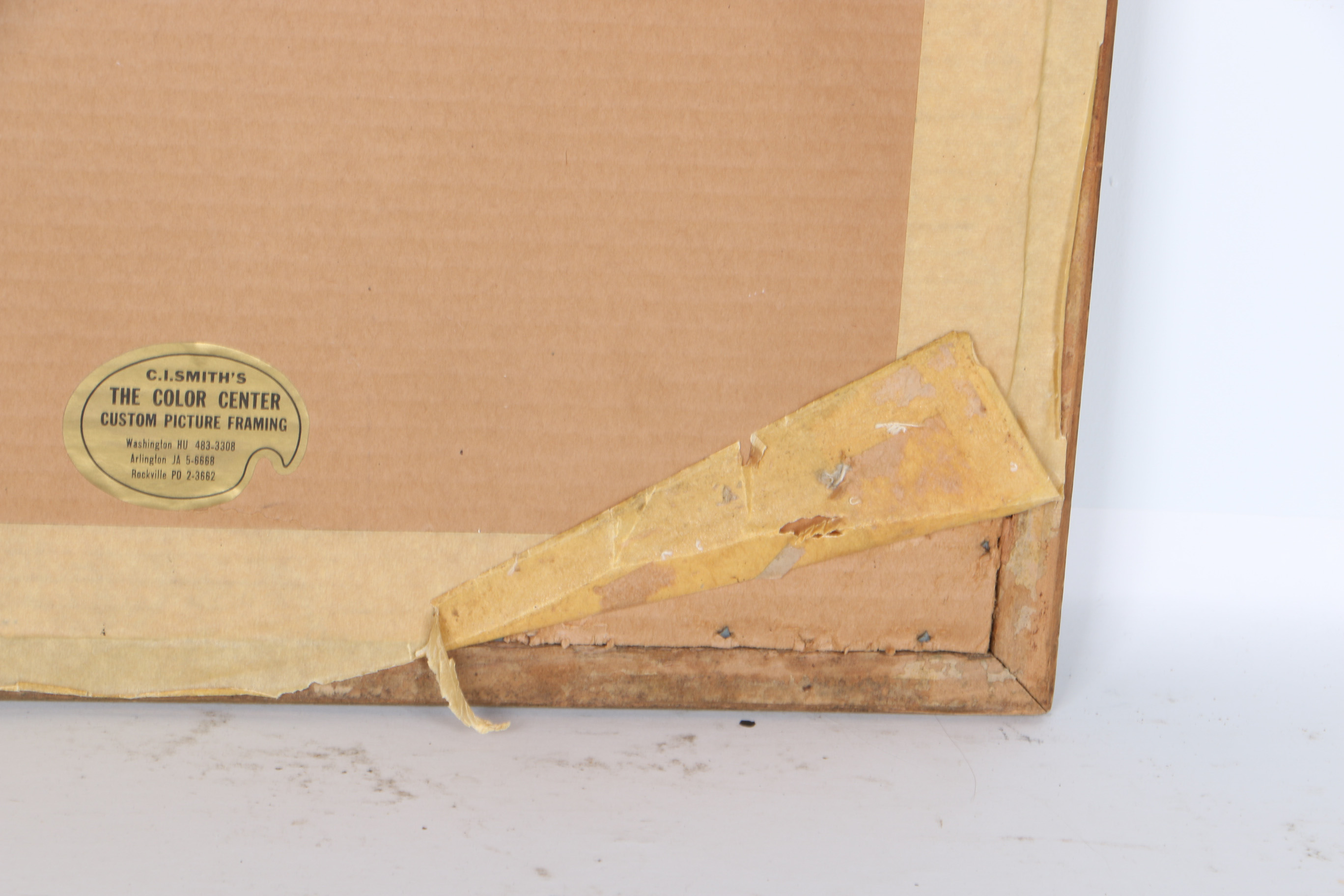 R. Migini Townscape Framed Lithograph