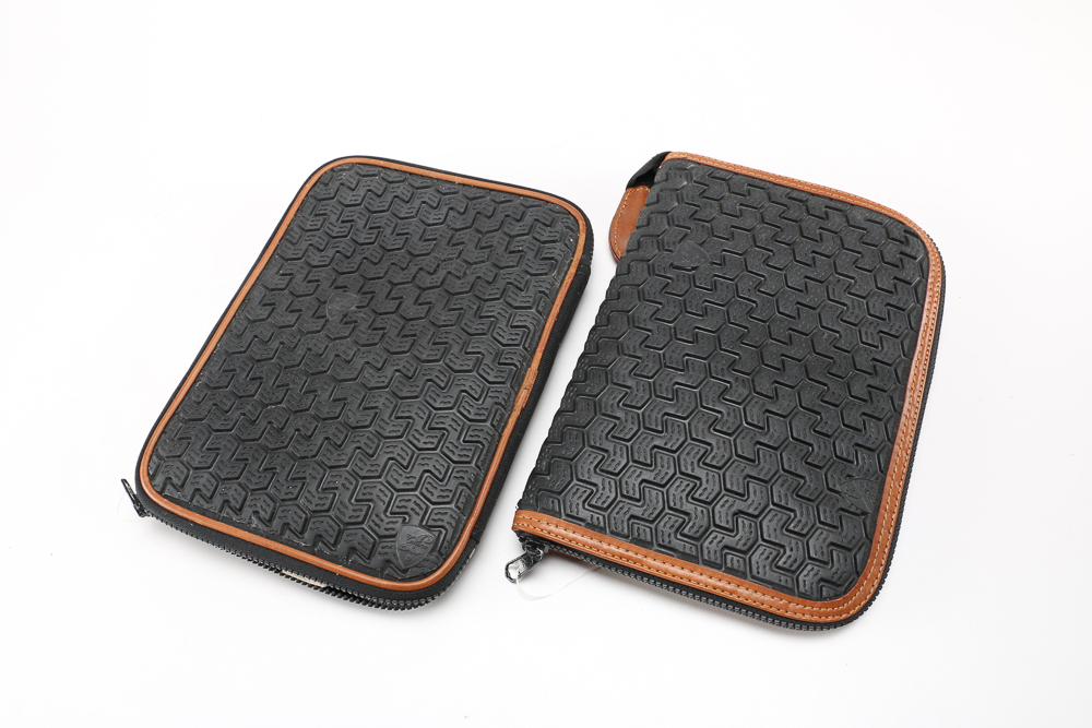 Tonino Lamborghini Tire Tread Texture Camera Case and Organizers