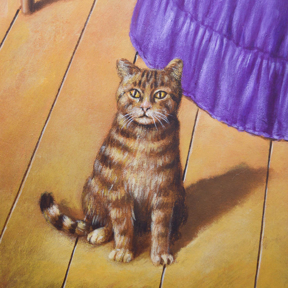 Original Rafal Olbinski Painting Titled "Magical Transparency of Time"