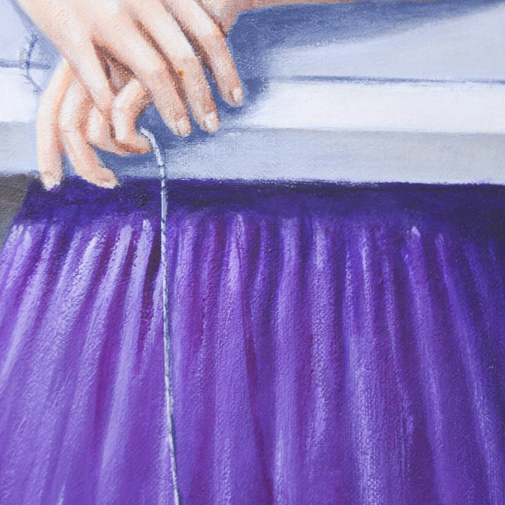 Original Rafal Olbinski Painting Titled "Magical Transparency of Time"