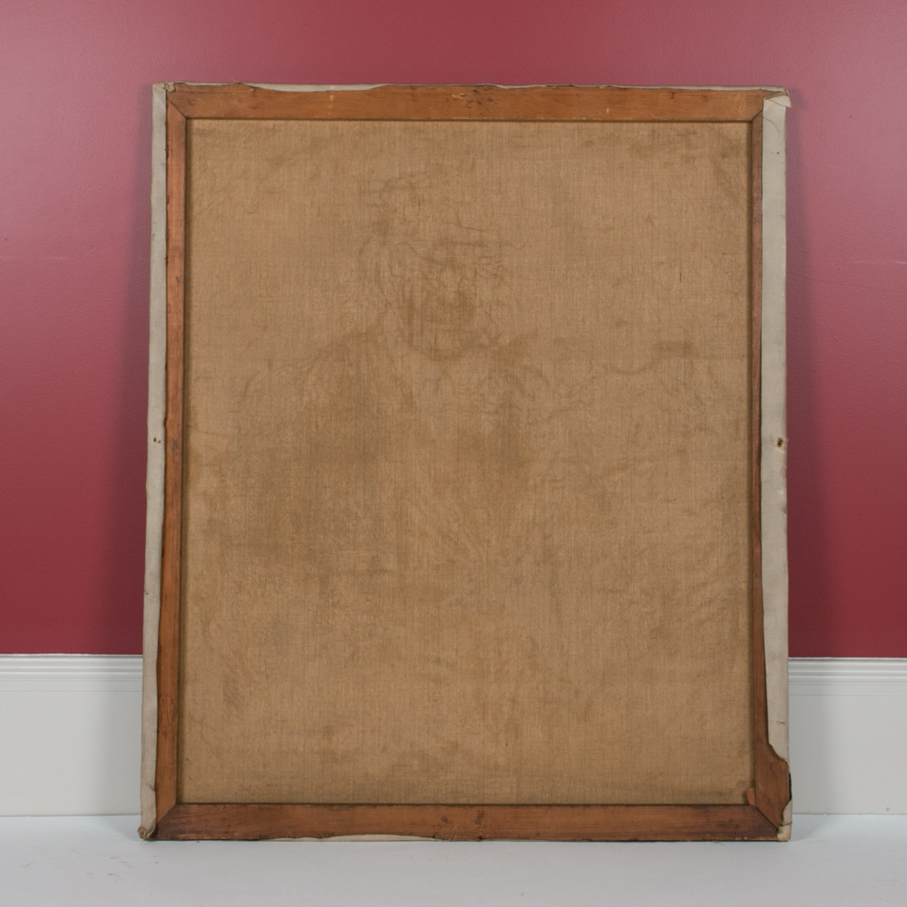 Emily B. Waite Naval Lieutenant with Dog Oil on Canvas