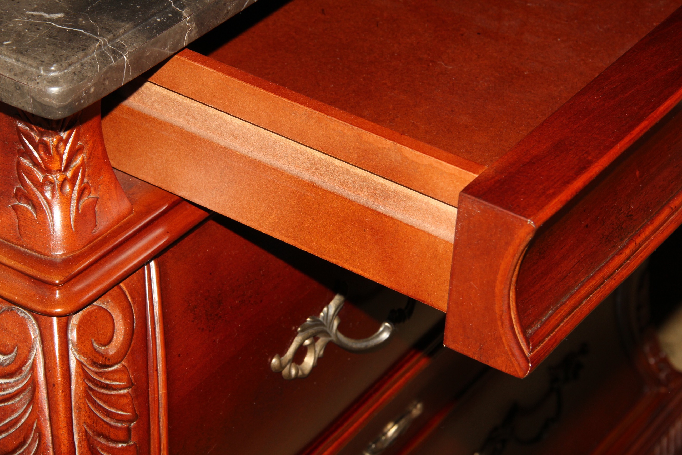 Bombay® Furniture Co. Marble Top Bombe Chest