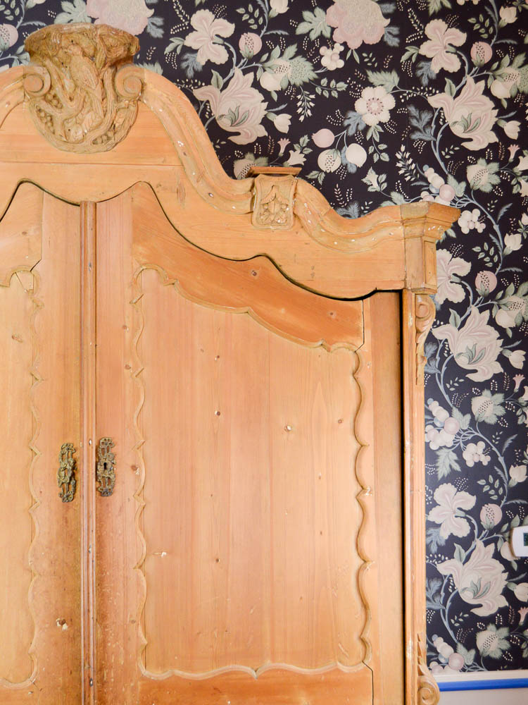 Antique Dutch Pine Cabinet Wet Bar