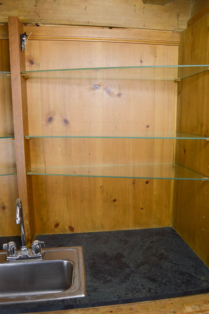 Antique Dutch Pine Cabinet Wet Bar