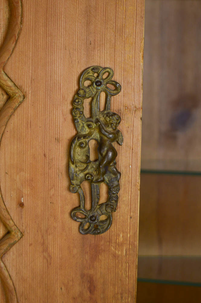 Antique Dutch Pine Cabinet Wet Bar