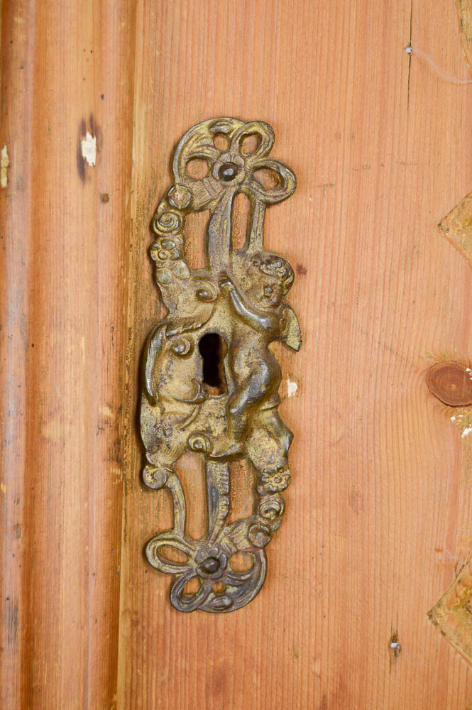 Antique Dutch Pine Cabinet Wet Bar