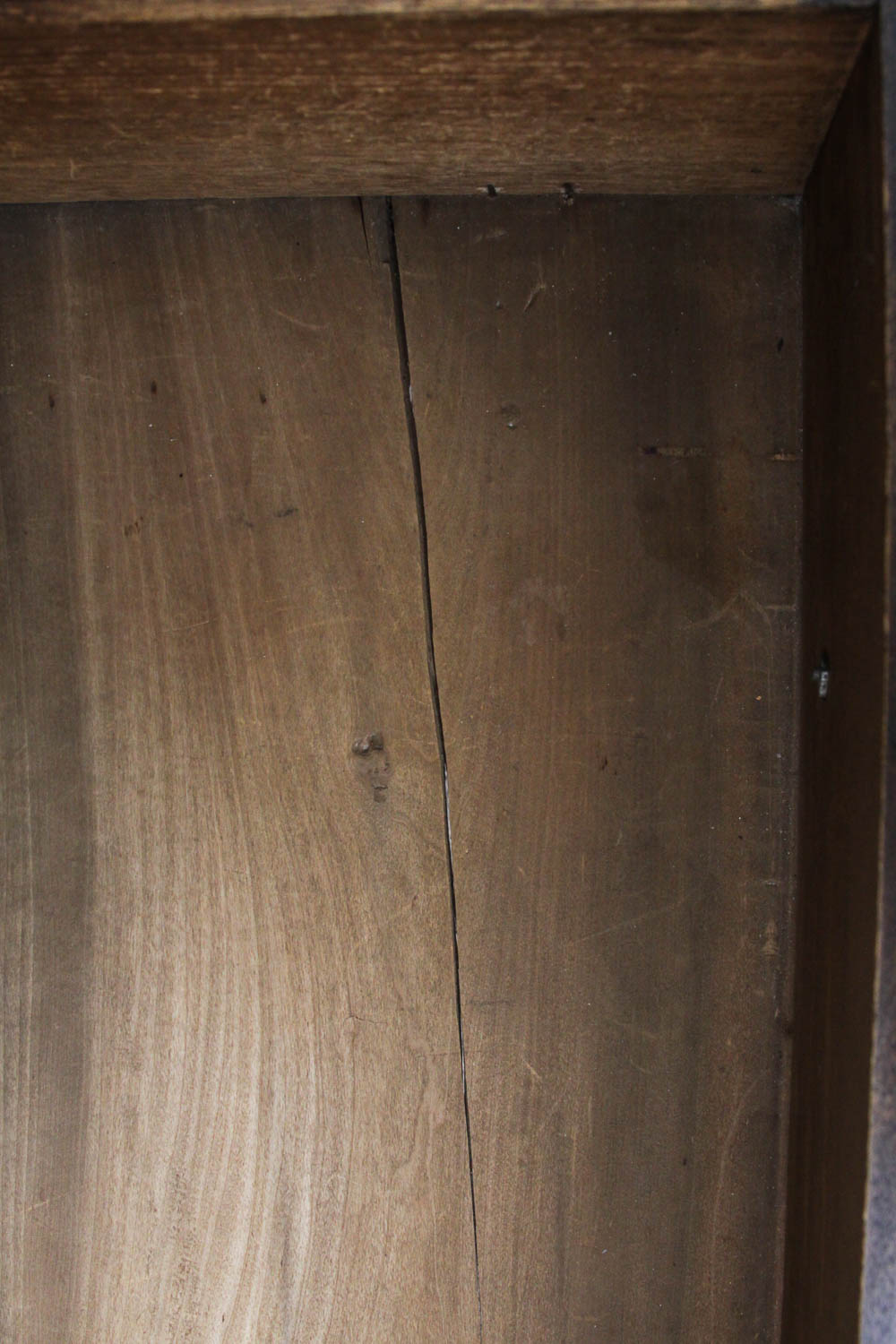 Antique Spindle Leg Wood Dresser with Glass Knobs