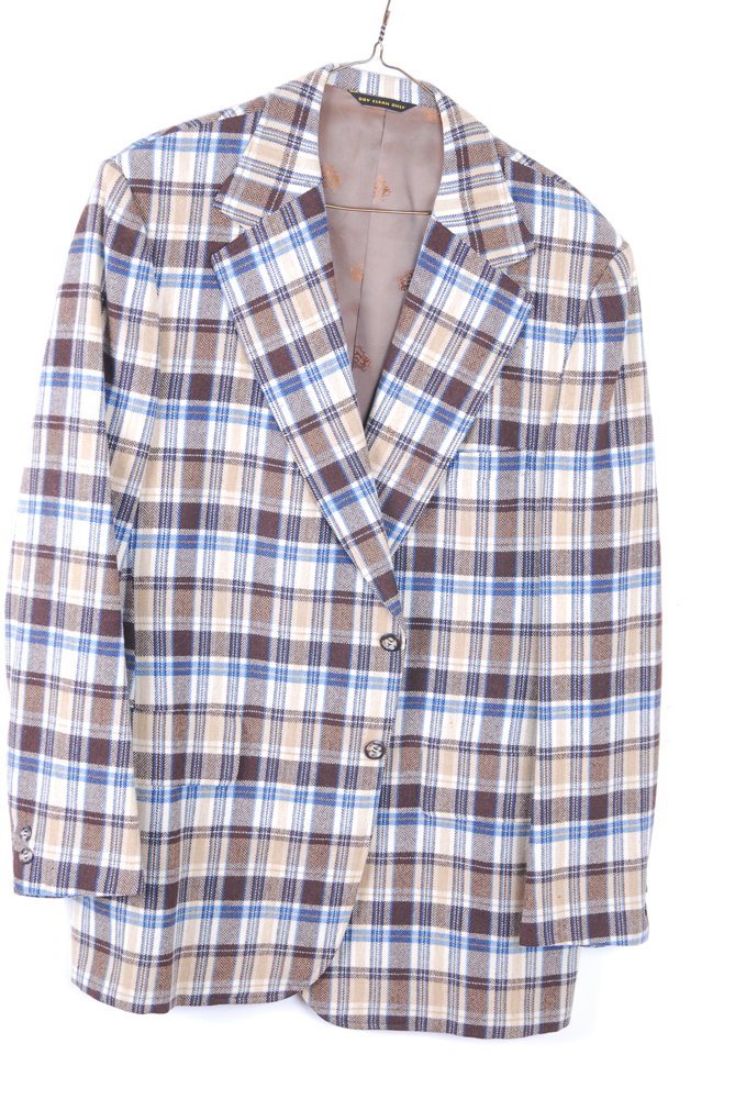 Collection of Men's Vintage Designer Plaid and Tweed Jackets