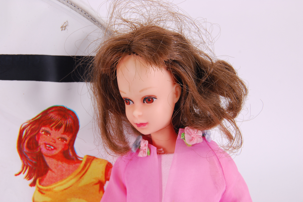 1960's Francie and Casie Dolls with Original Clothing and Cases