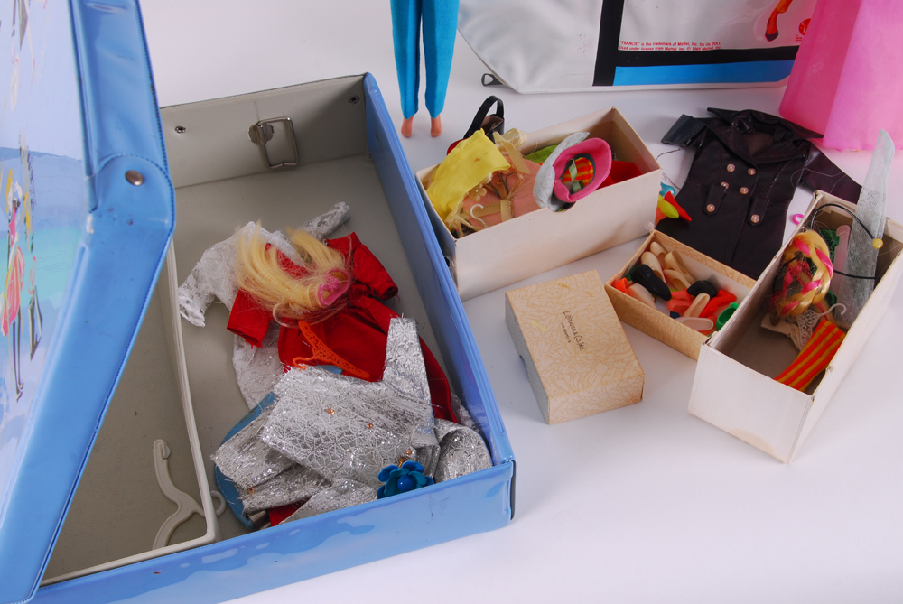 1960's Francie and Casie Dolls with Original Clothing and Cases