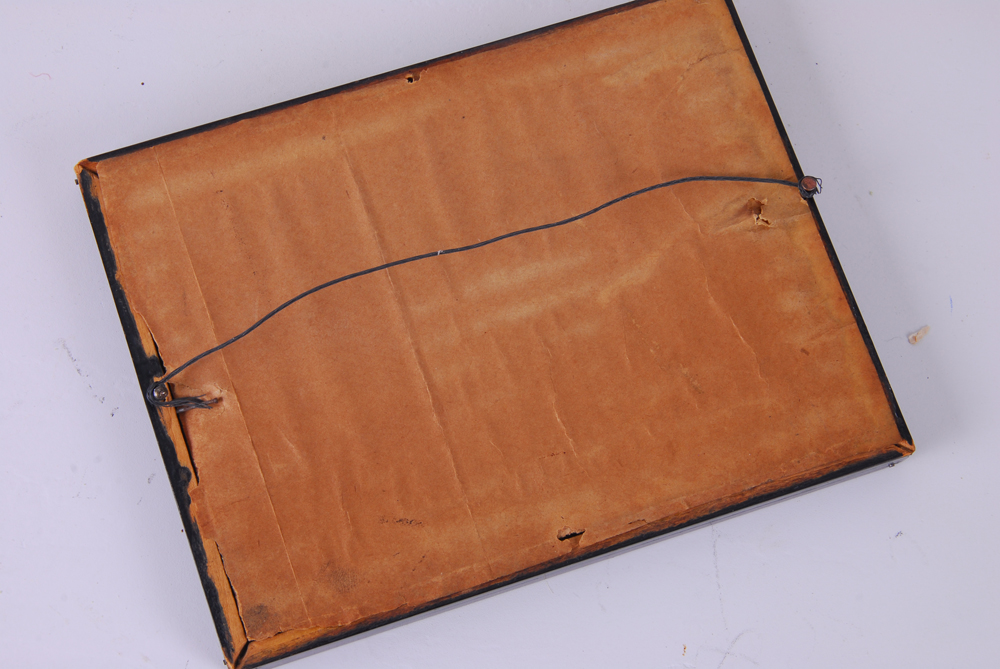 Vintage Ink Drawing of Boy in Tub