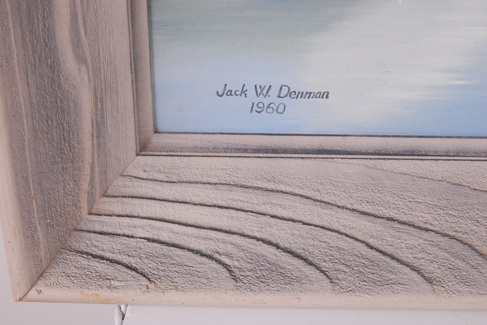 Jack W. Denman Framed Original Oil Painting