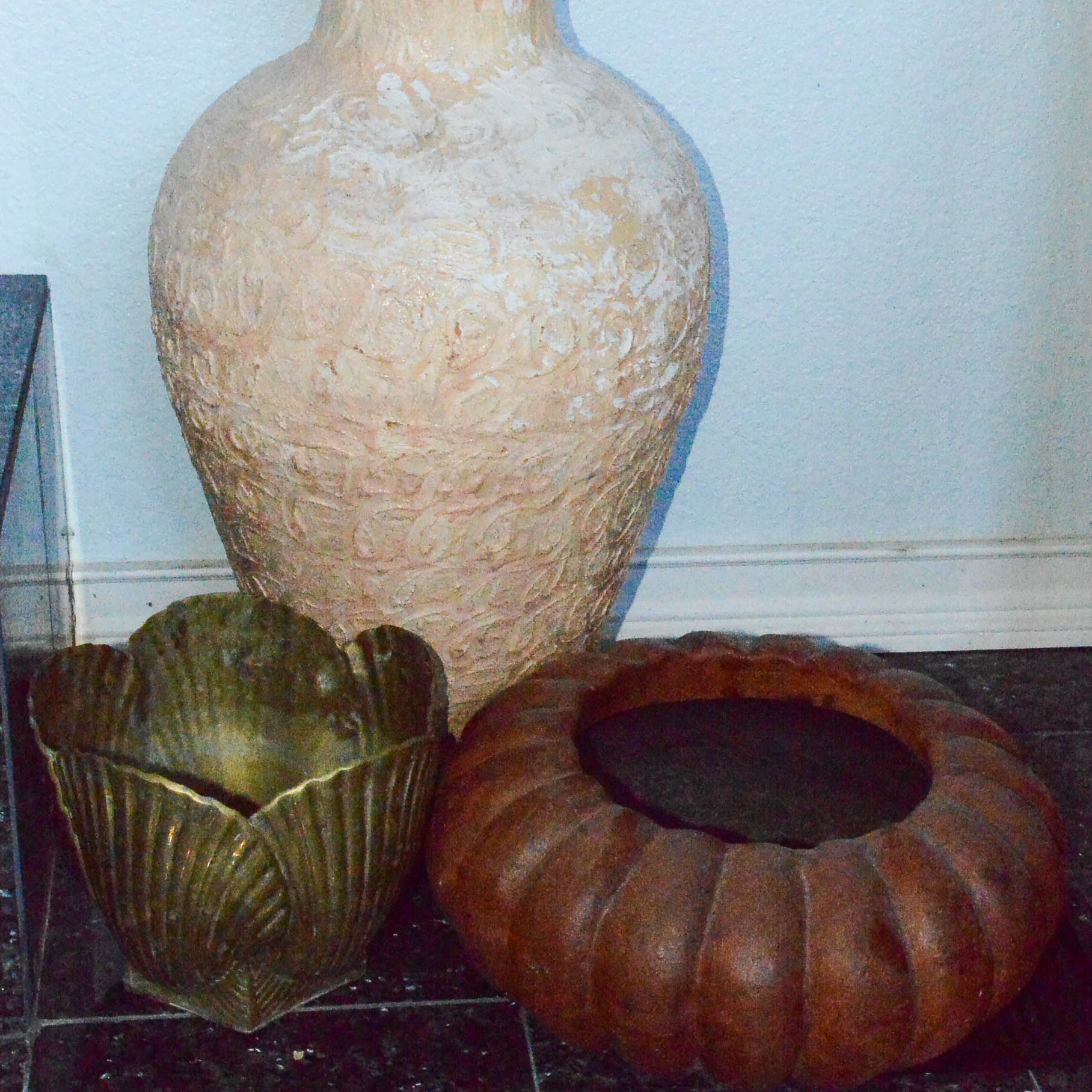 Collection of Pottery and Brass Vases