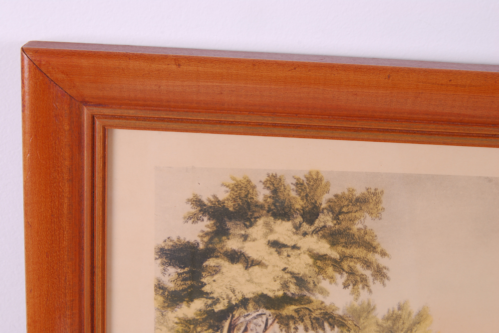 Reproduction of Currier & Ives Hand Tinted Lithograph