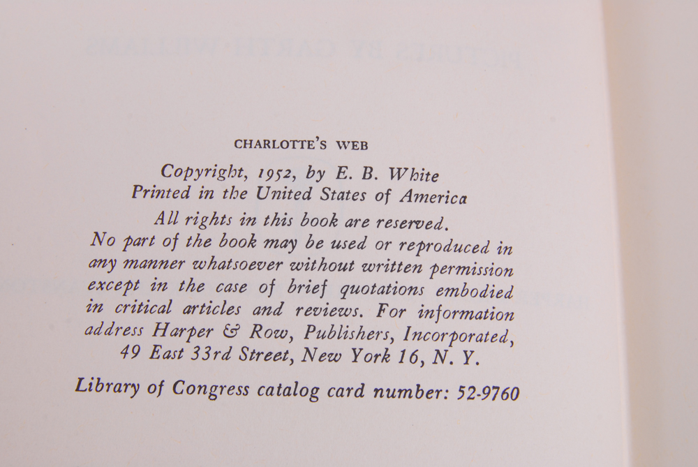 1950-60s Classic Children's Books Including Charlotte's Web