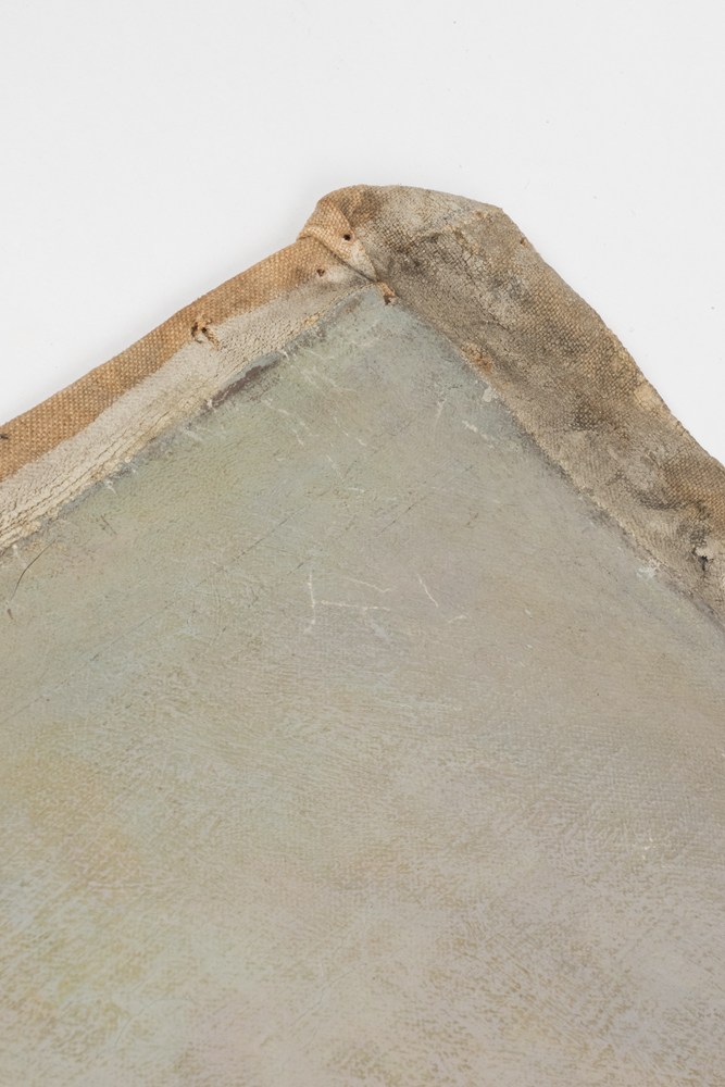 Emily B. Waite Portrait of a Woman in White Dress Unstretched Oil on Canvas