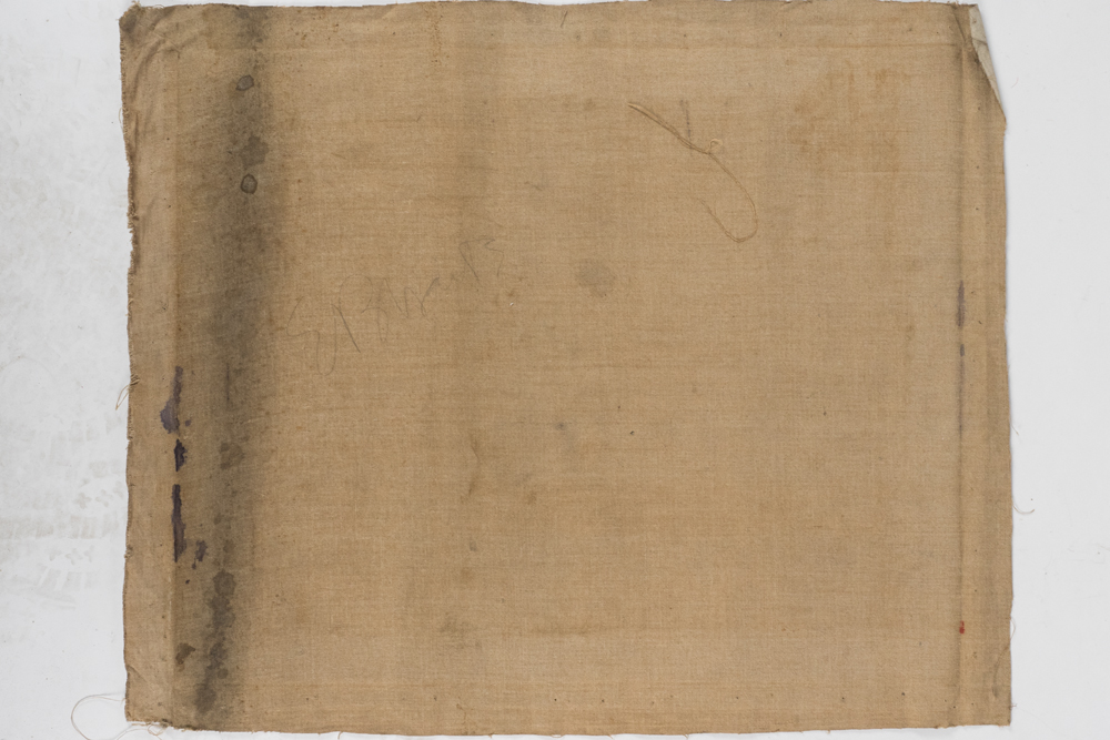 Emily B. Waite Portrait of a Woman in Pink Sweater Unstretched Oil on Canvas