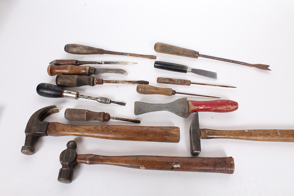 Vintage E-Z Toter Toolbox with Vintage Tools