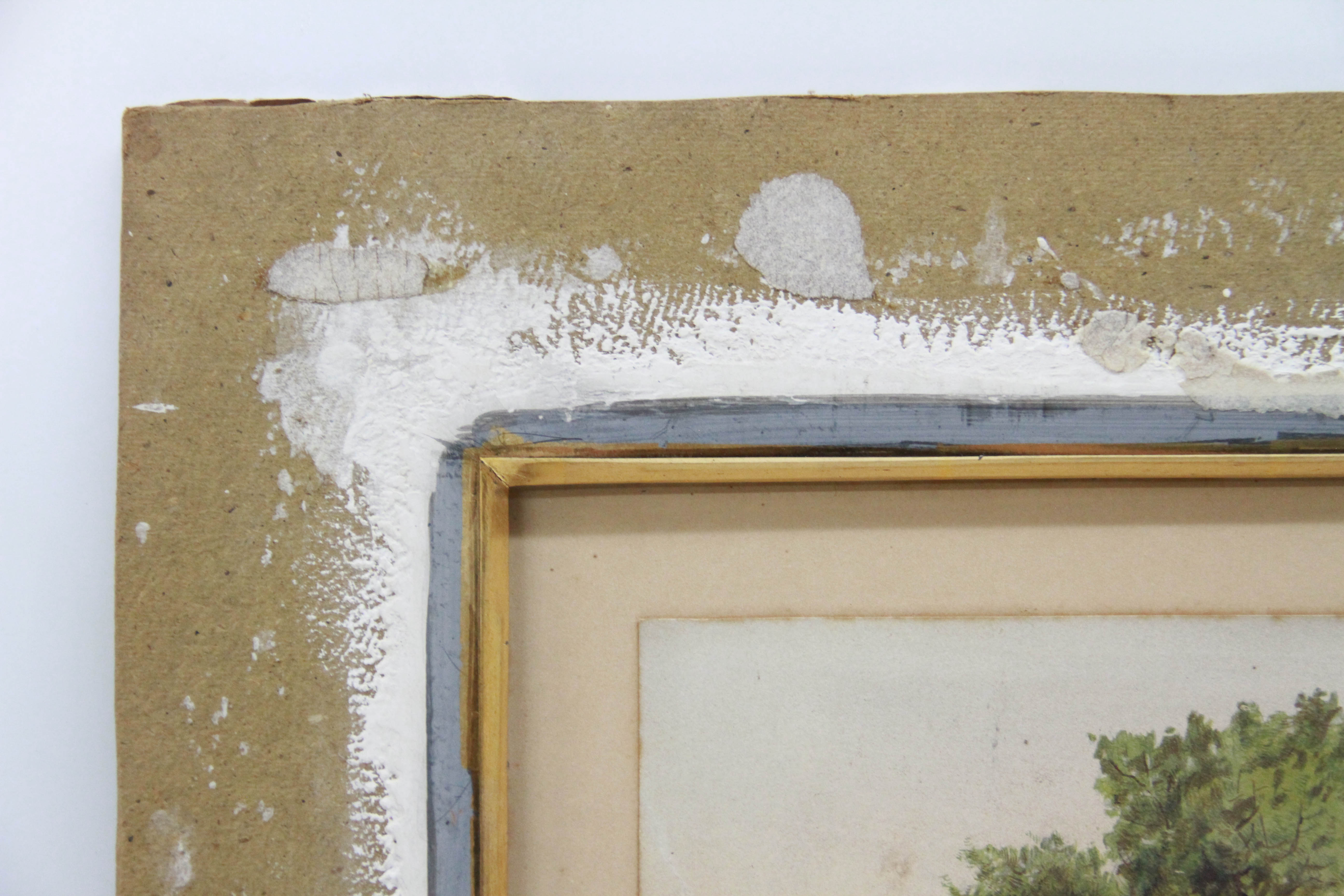 Original 1869 Albert Fitch Bellows Rural Watercolor