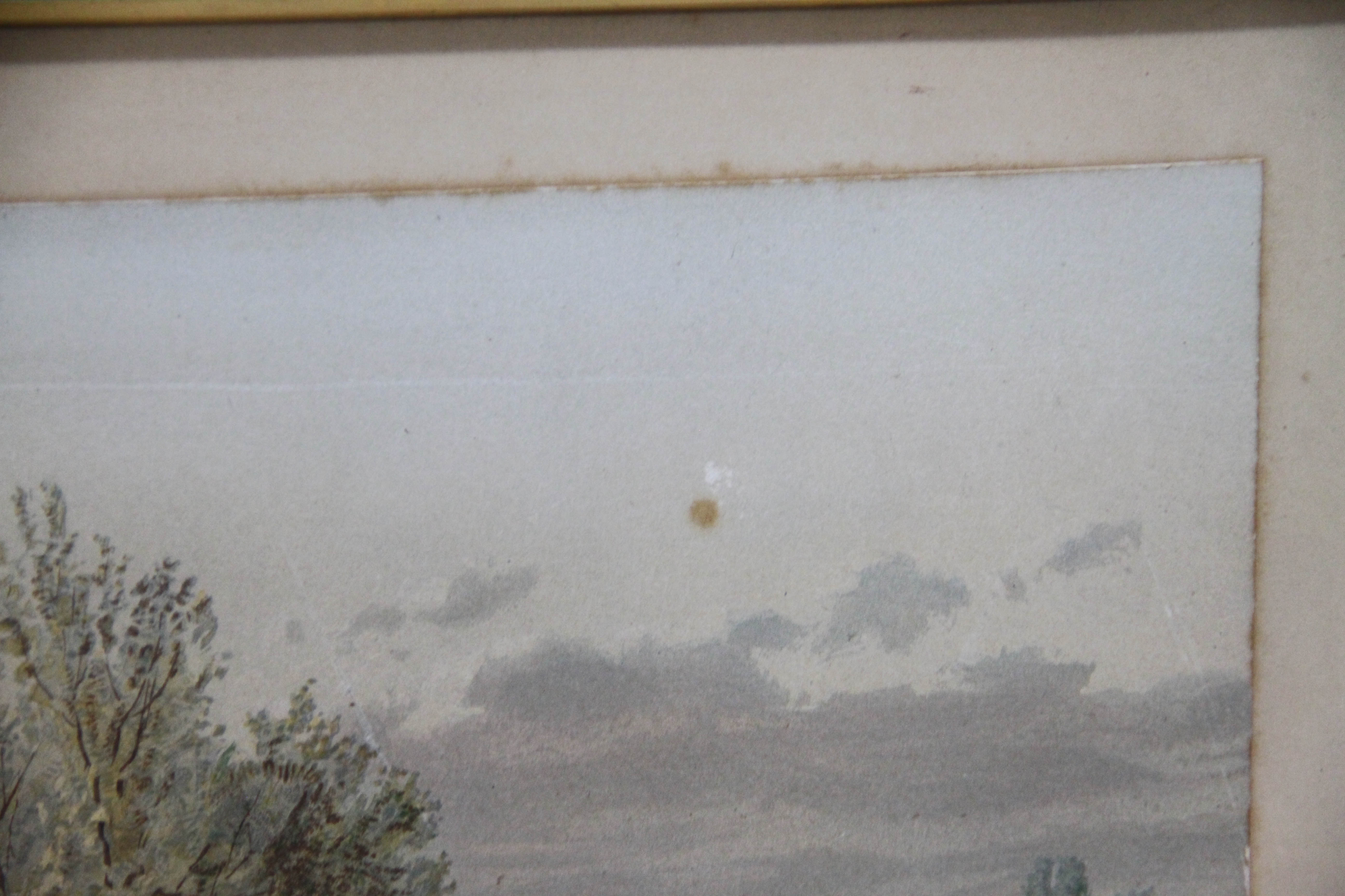 Original 1869 Albert Fitch Bellows Rural Watercolor