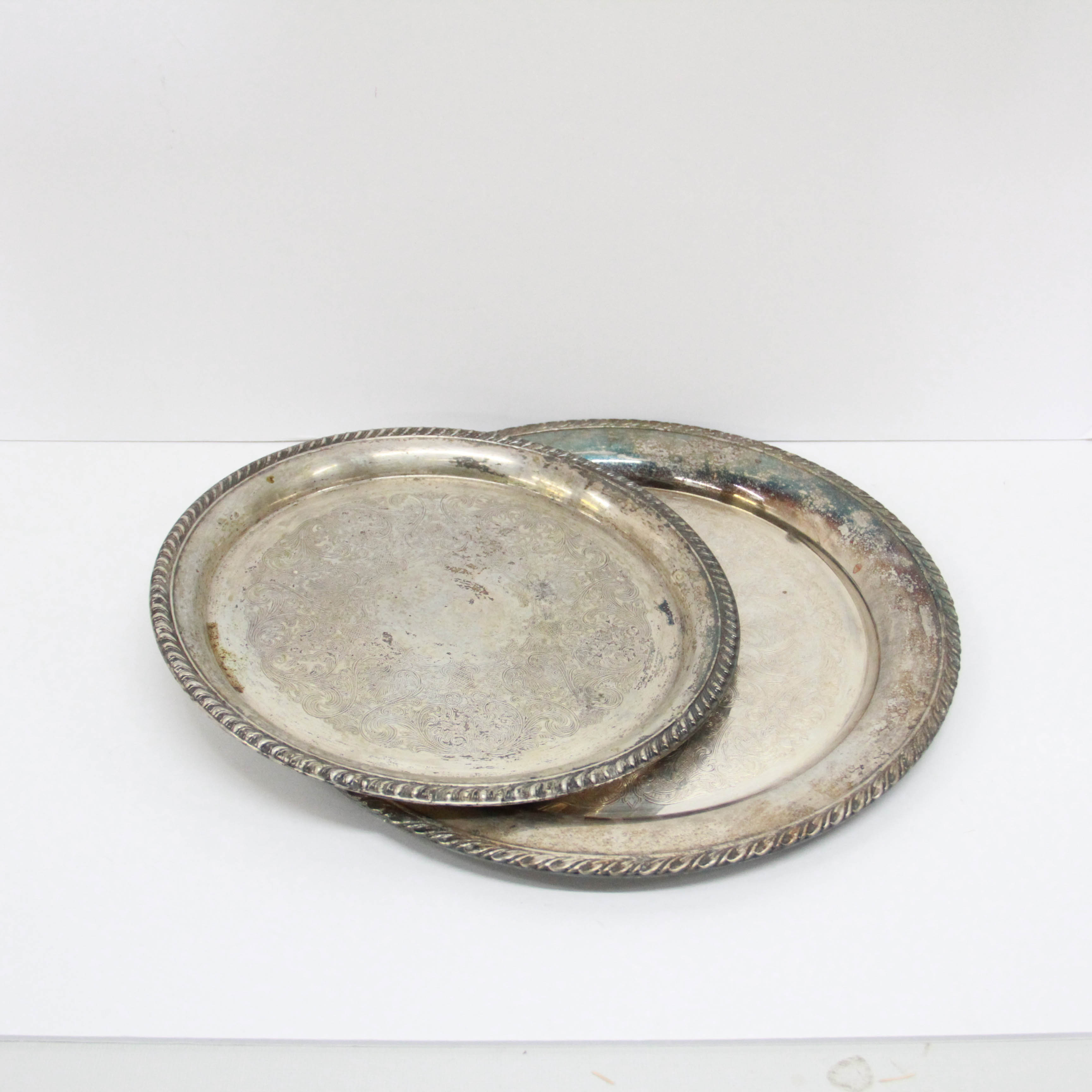 Vintage International Silver Company Silver Plated Trays