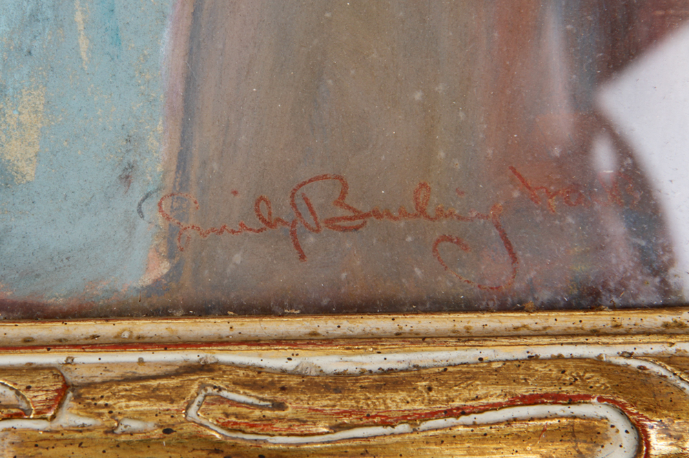 Emily B. Waite Portrait of Children Pastel on Board