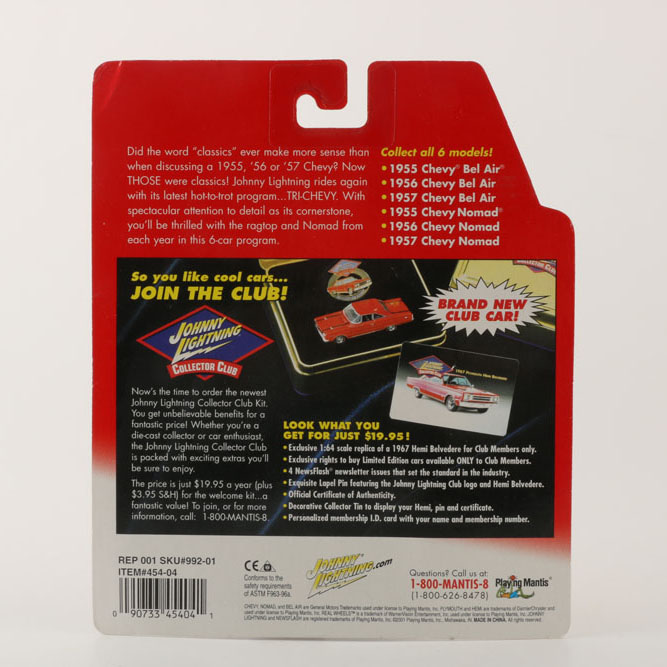 Selection of Johnny Lightning Mid 1950s Chevrolet Bel Air Die-Cast Toys