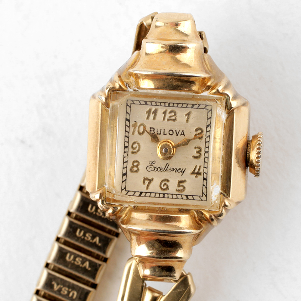Women's Vintage 10K Gold Filled Bulova "Excellency" Watch
