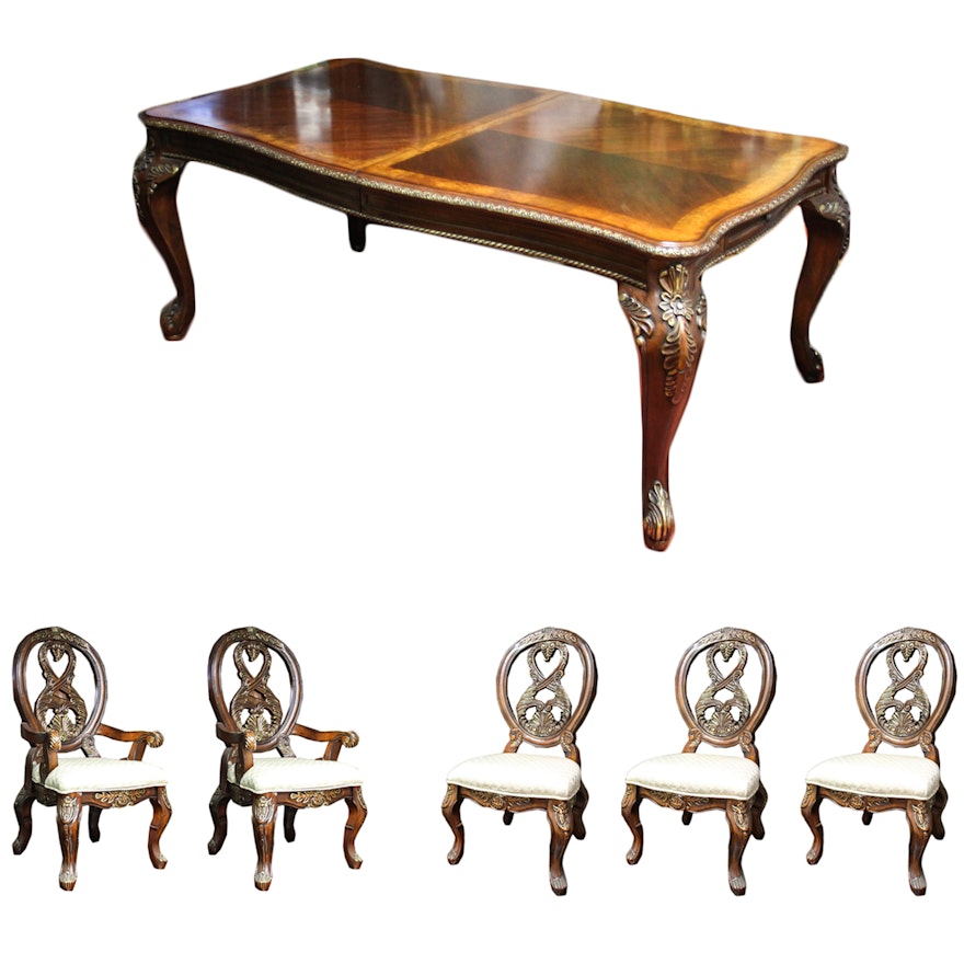 Ornate Baroque Style Dining Set