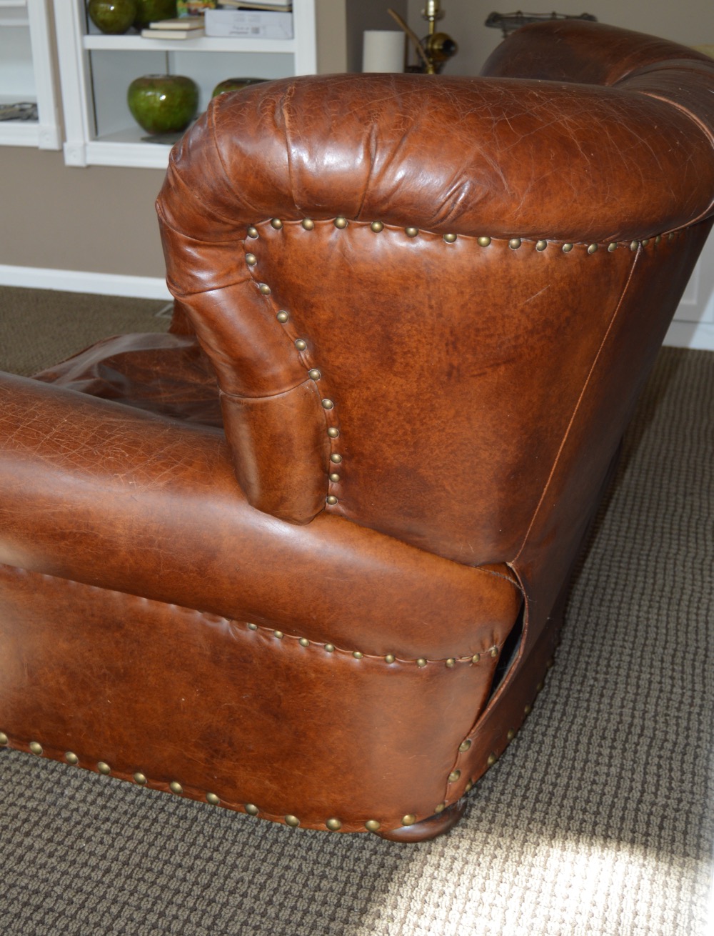 Wingback Leather Recliner from Restoration Hardware