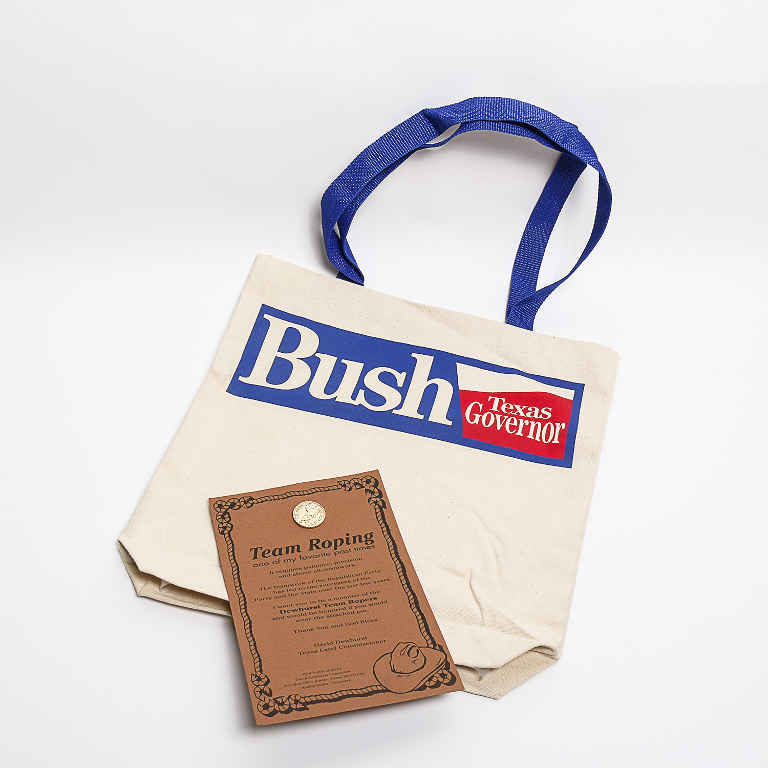 Vintage Texas Political Memorabilia From George W Bush and David Dewhurst
