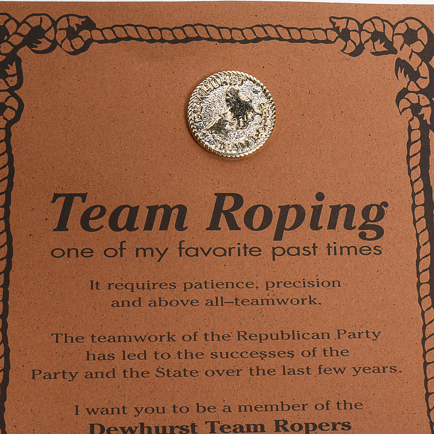 Vintage Texas Political Memorabilia From George W Bush and David Dewhurst