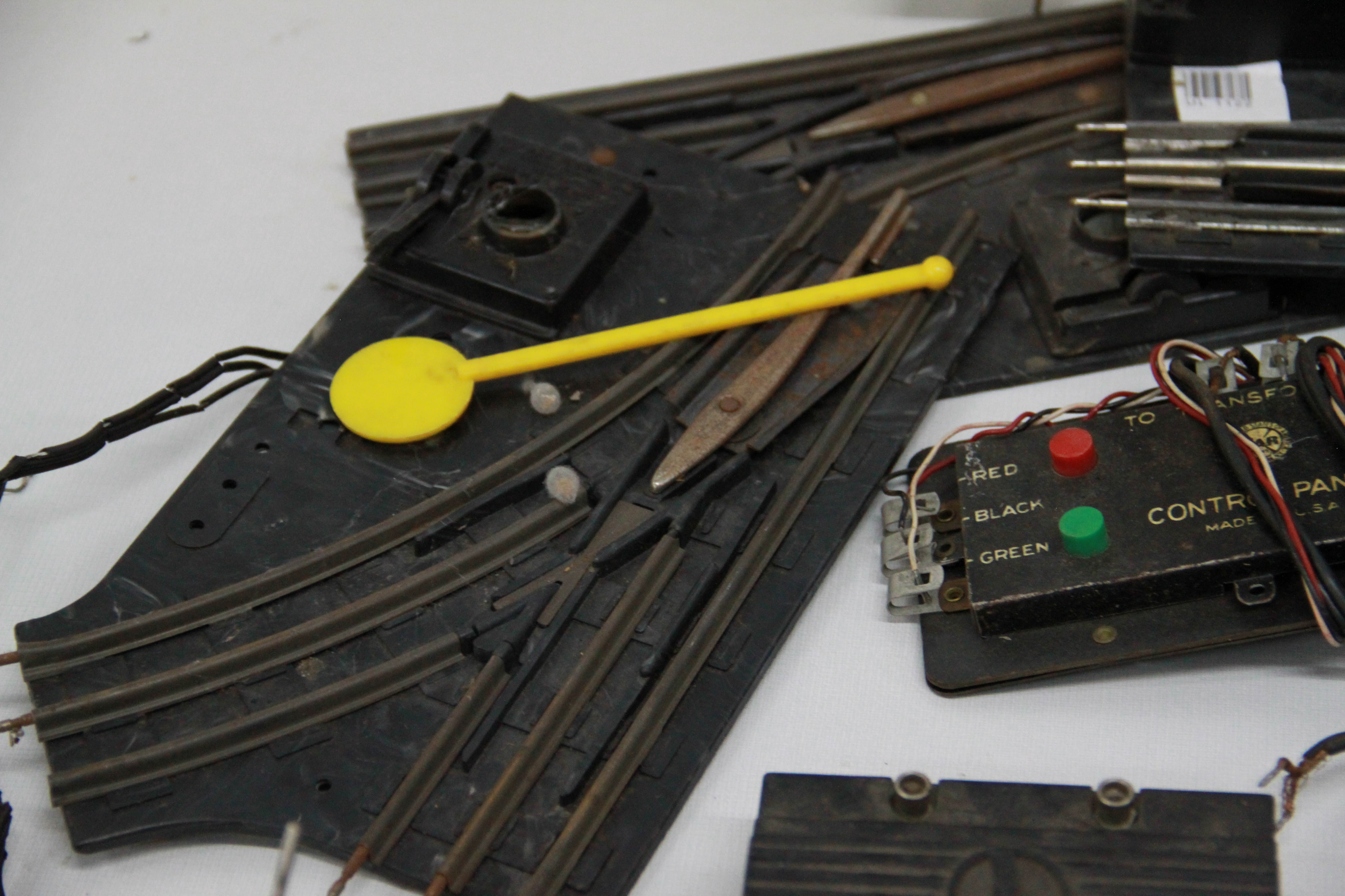 Assortment of Vintage Lionel Train Switches and Parts