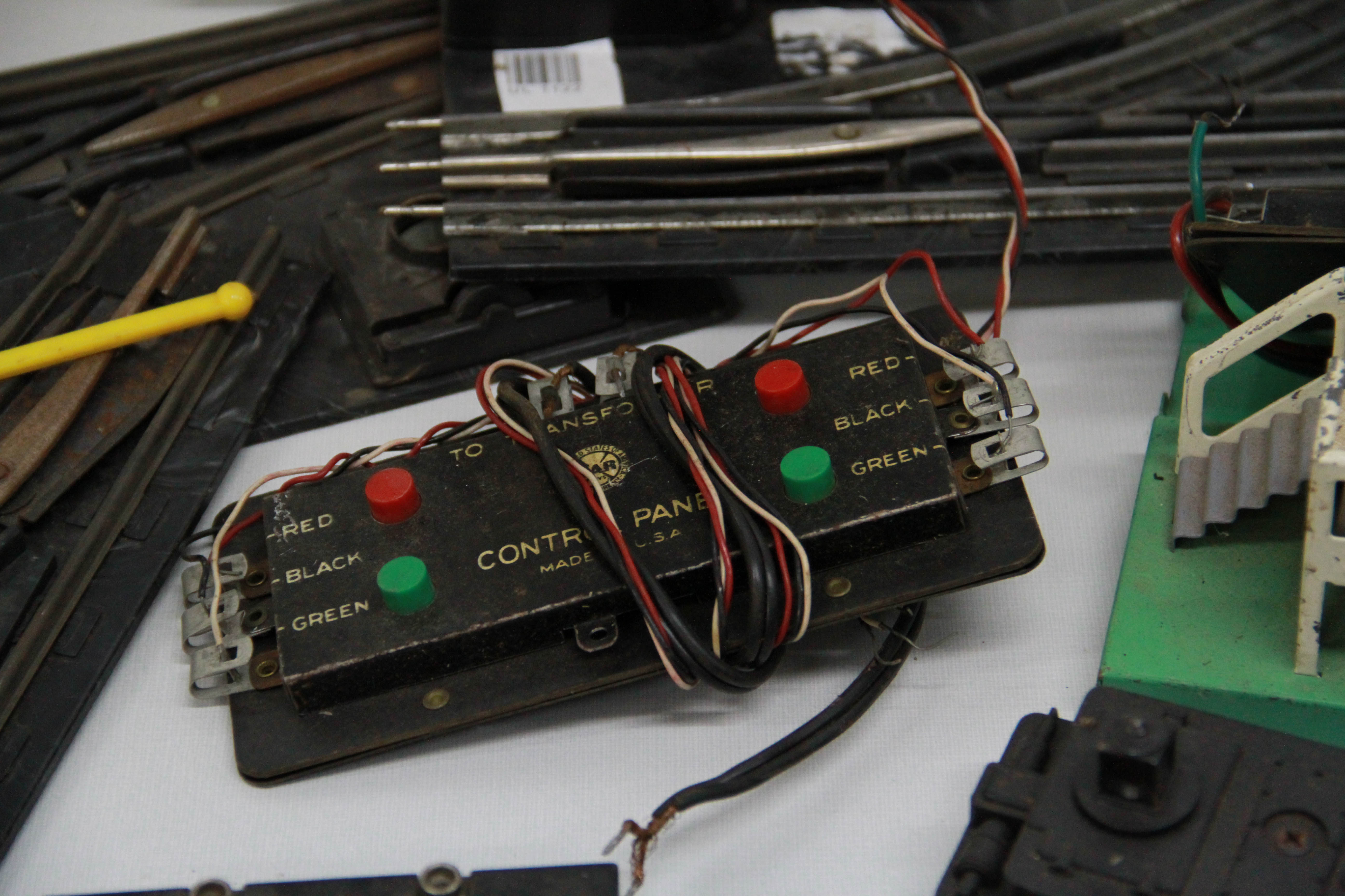 Assortment of Vintage Lionel Train Switches and Parts