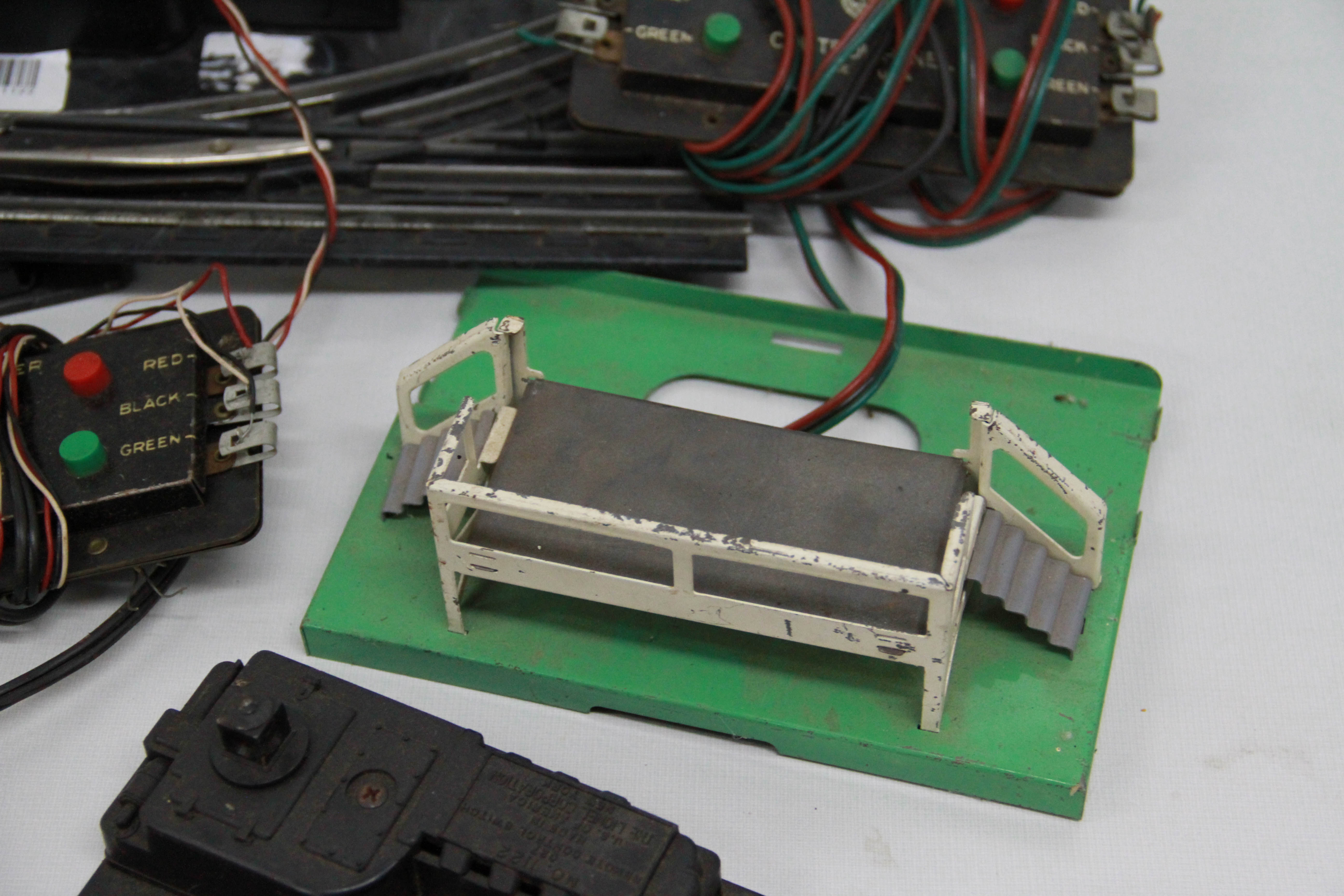 Assortment of Vintage Lionel Train Switches and Parts