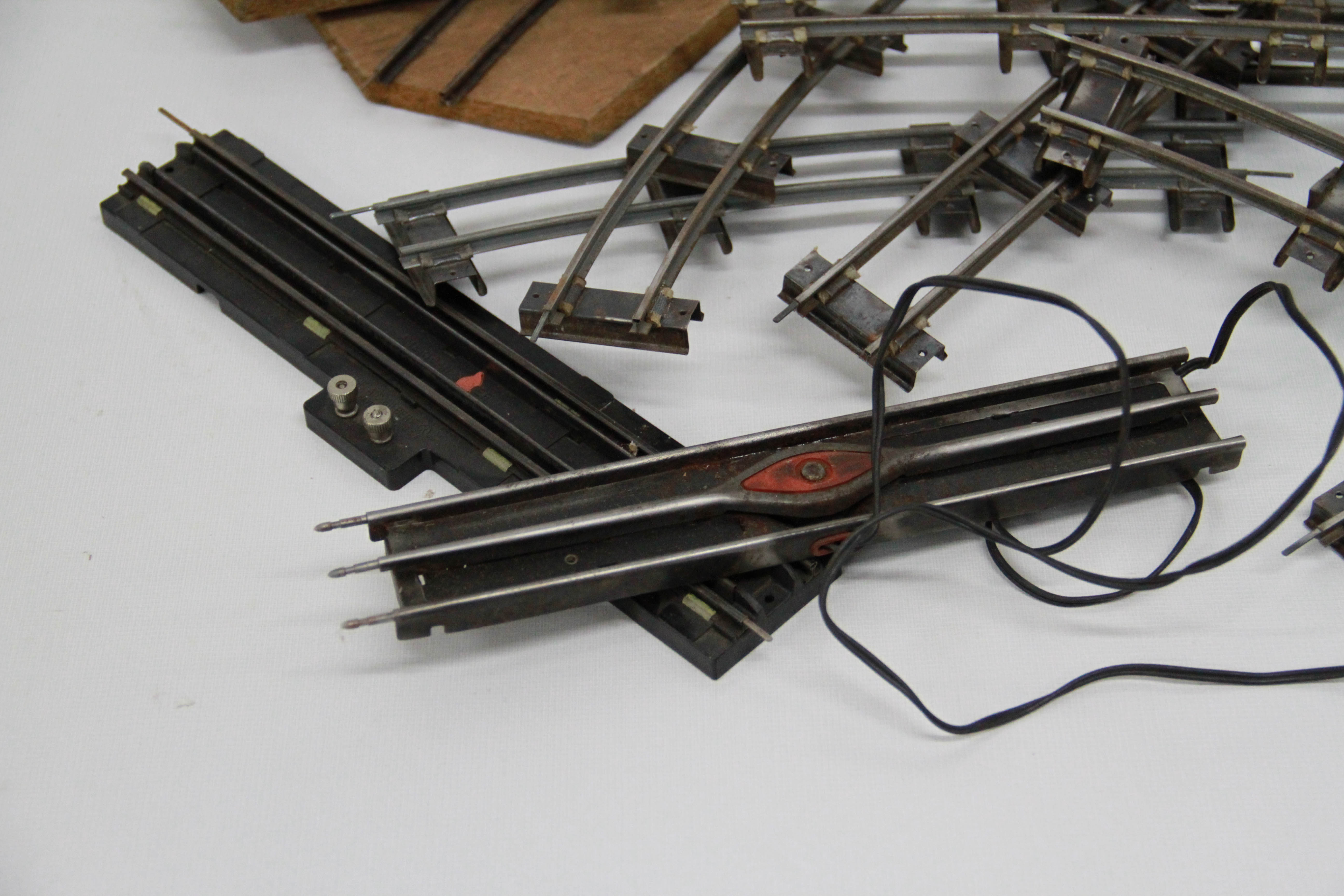 Assortment of Vintage O Gauge Straight and Curved Train Track