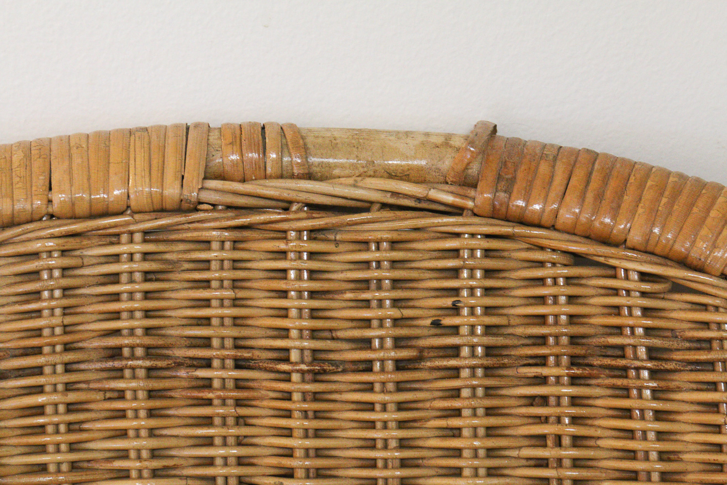 Vintage Rattan Saucer Chair