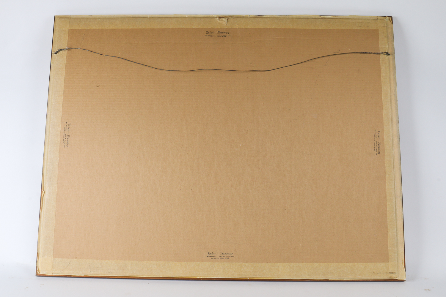 Robert Bob DeJulio Watercolor of a Western Landscape with Covered Wagons