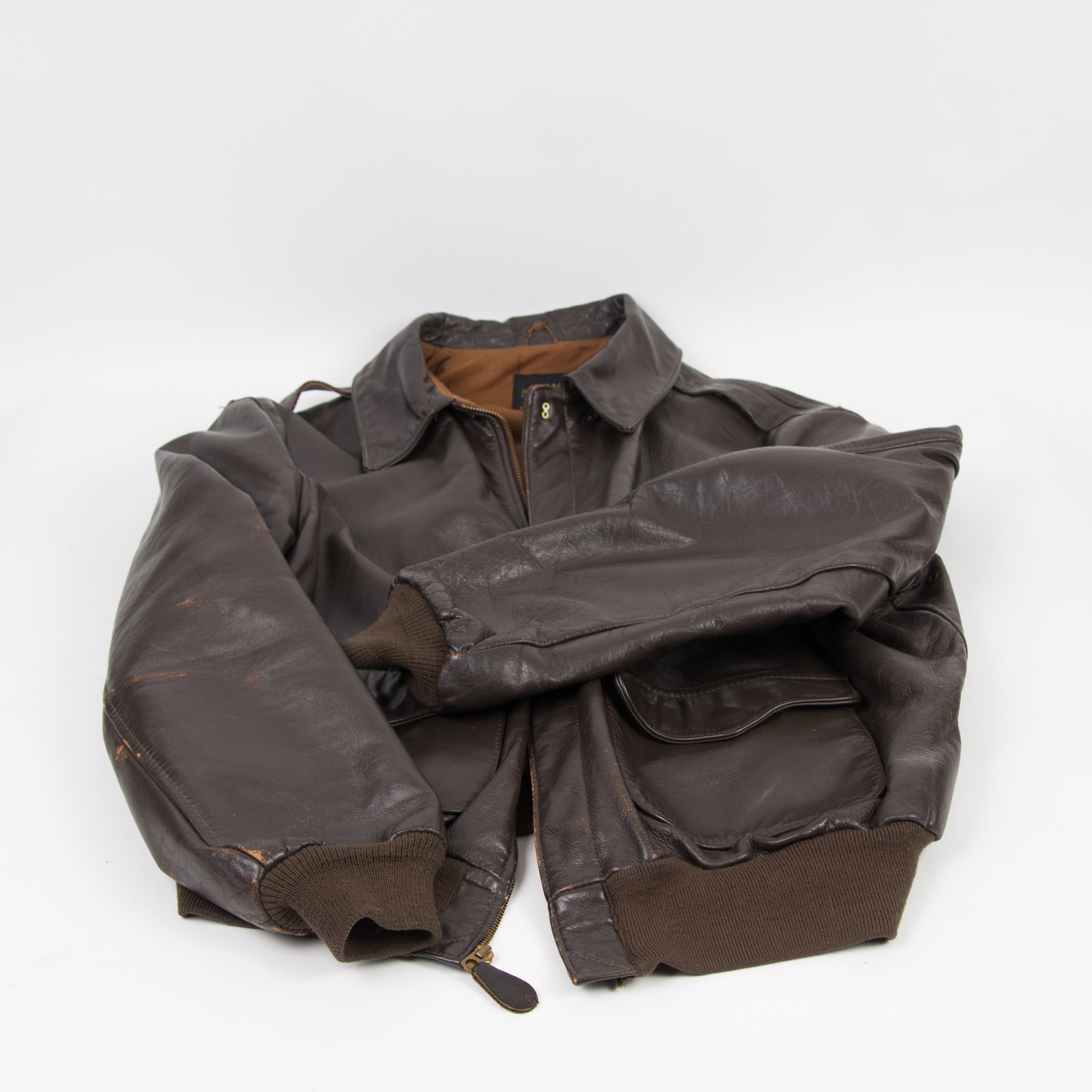 Avirex Limited Type A-2 Size Large Lambskin Leather Flight Jacket