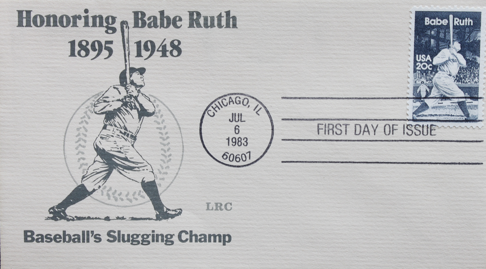 Babe Ruth First Day of Issue Stamp Collection circa 1983