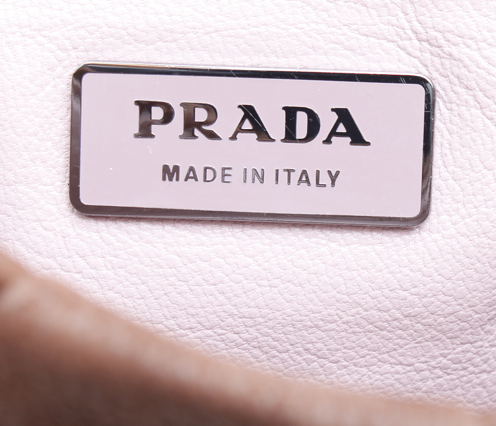 Prada Vintage Rhinestone and Brown Suede Purse