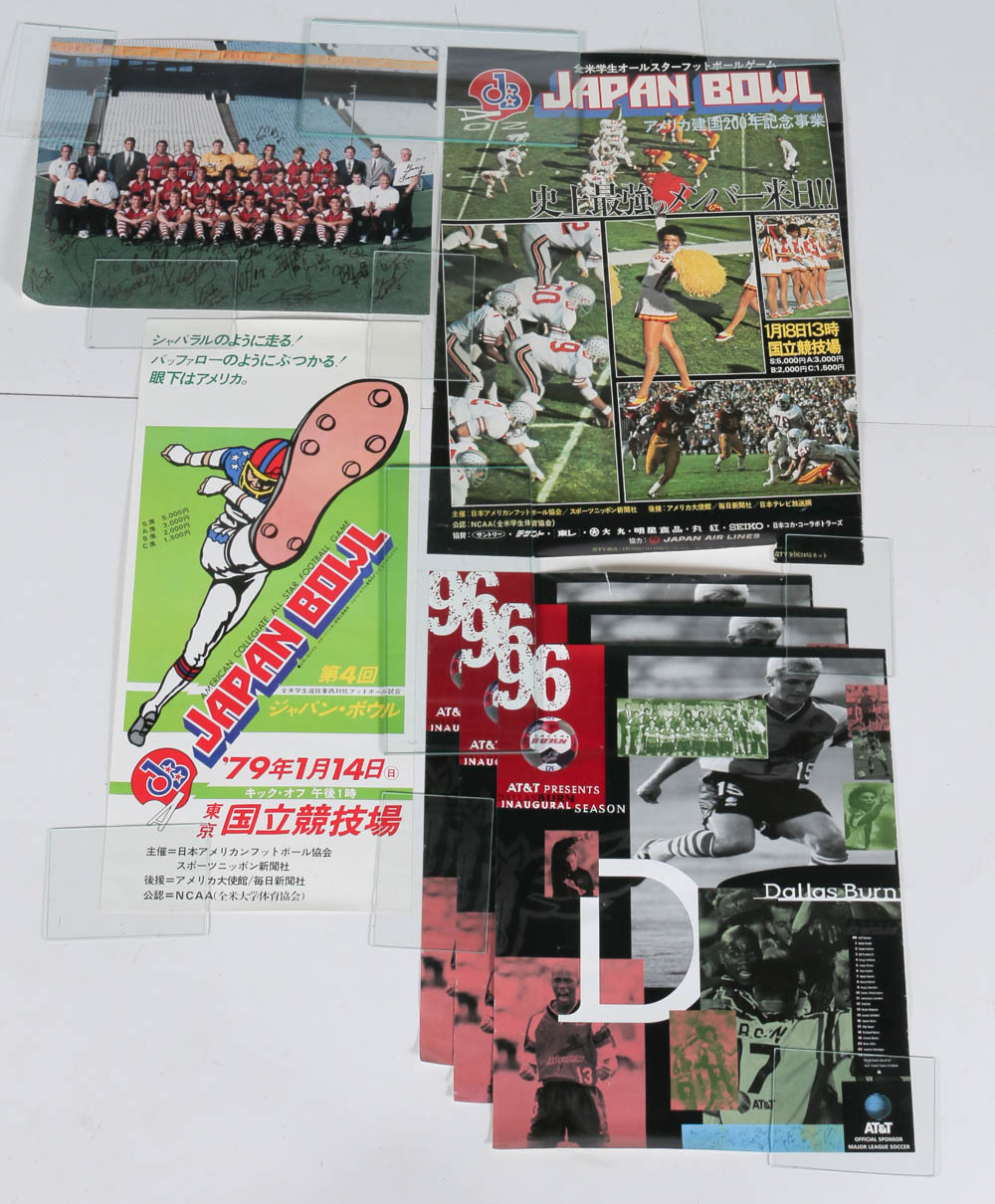 Four Offset Lithograph Posters Japanese Football