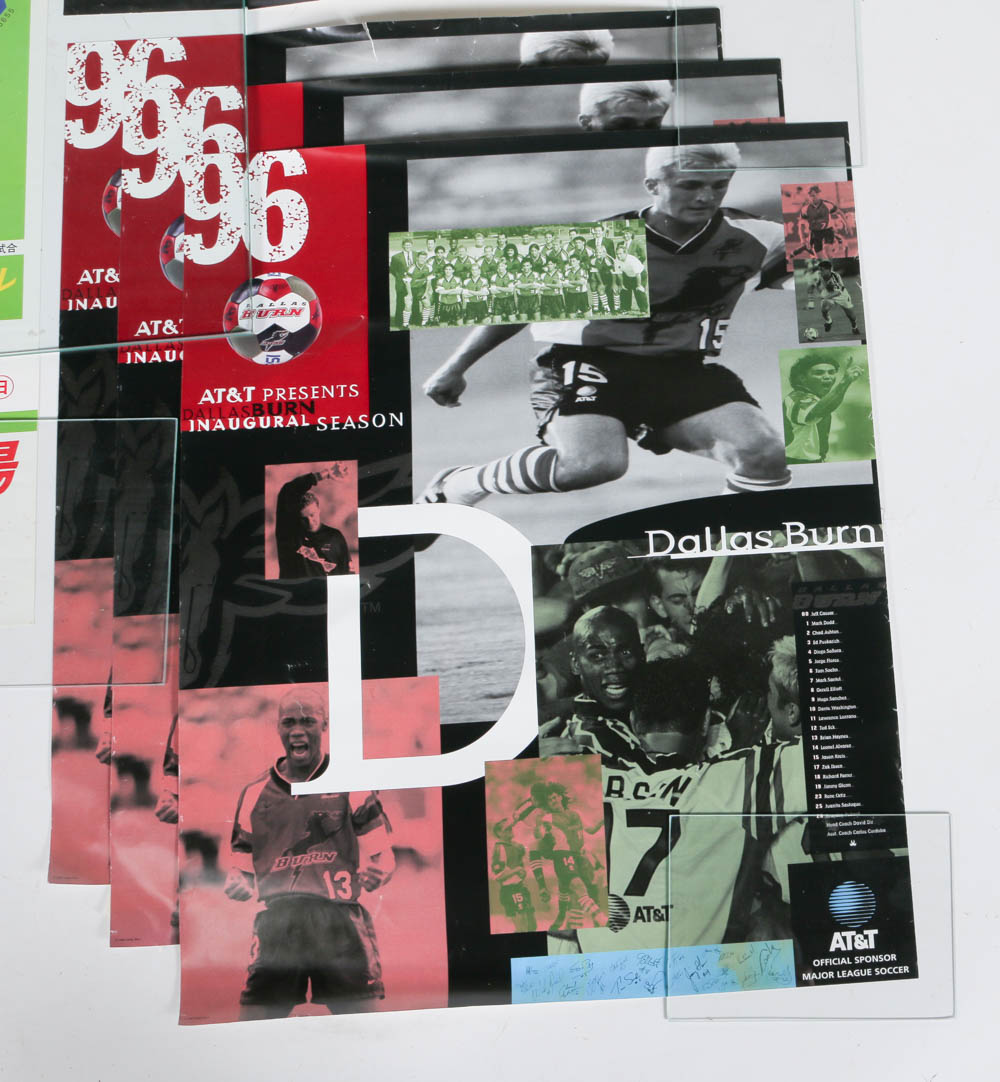 Four Offset Lithograph Posters Japanese Football