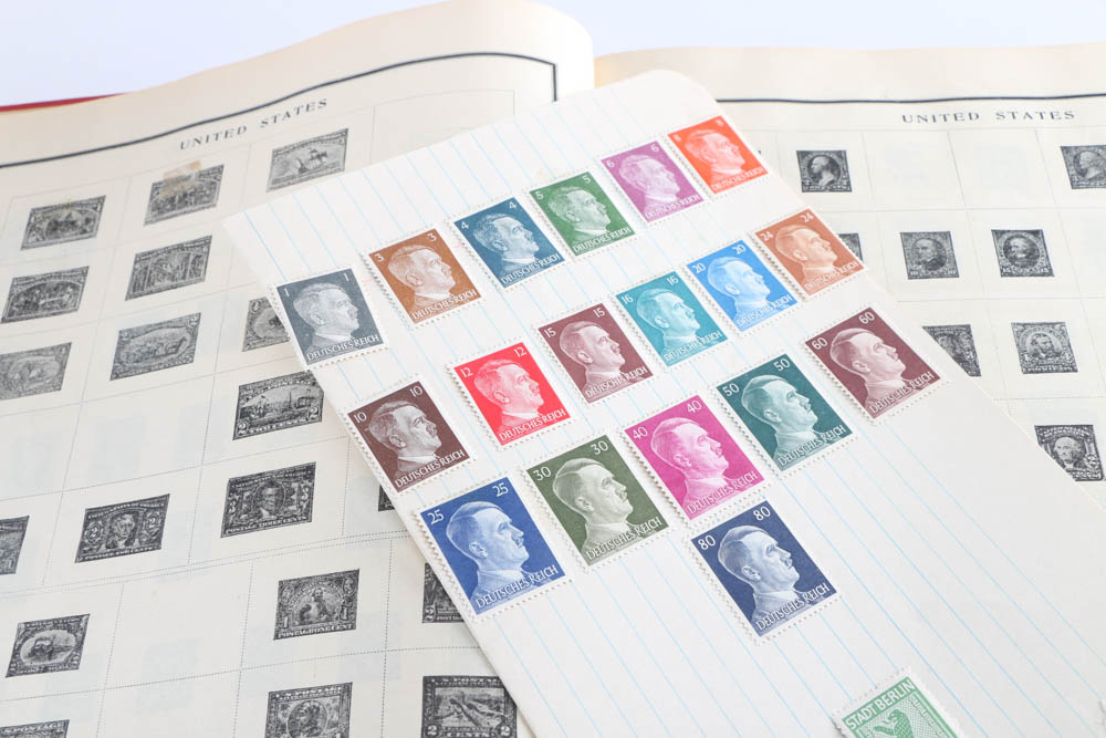 Collection of 1940s Stamp Albums