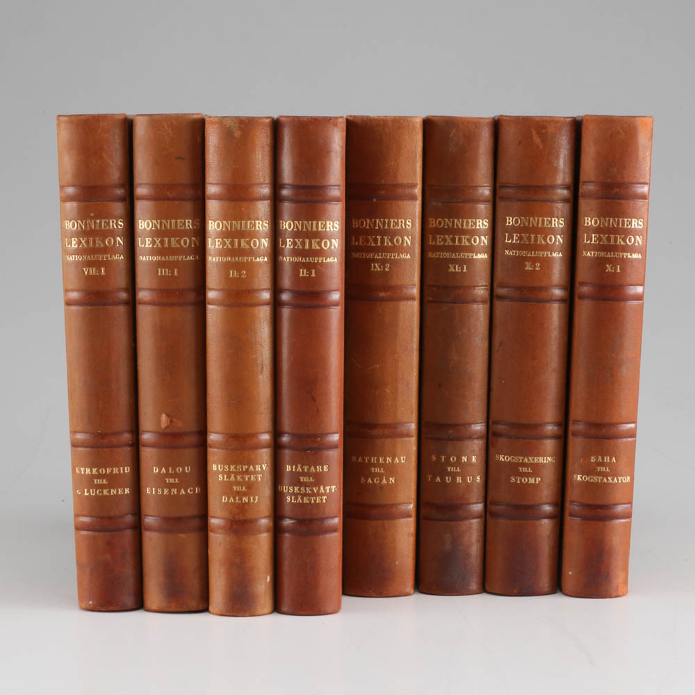 Swedish "Bonniers Lexikon Nationalupplaga"