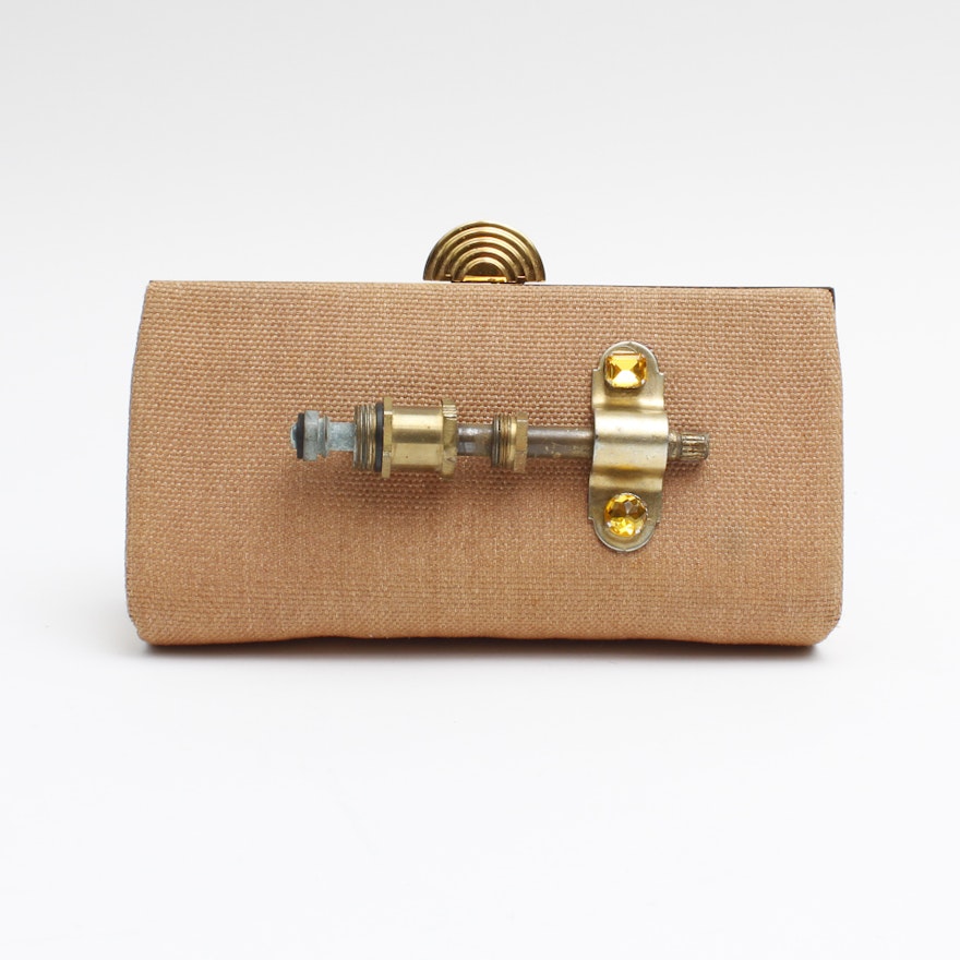 Steampunk Couture Clutch by Designer Pam McMahon