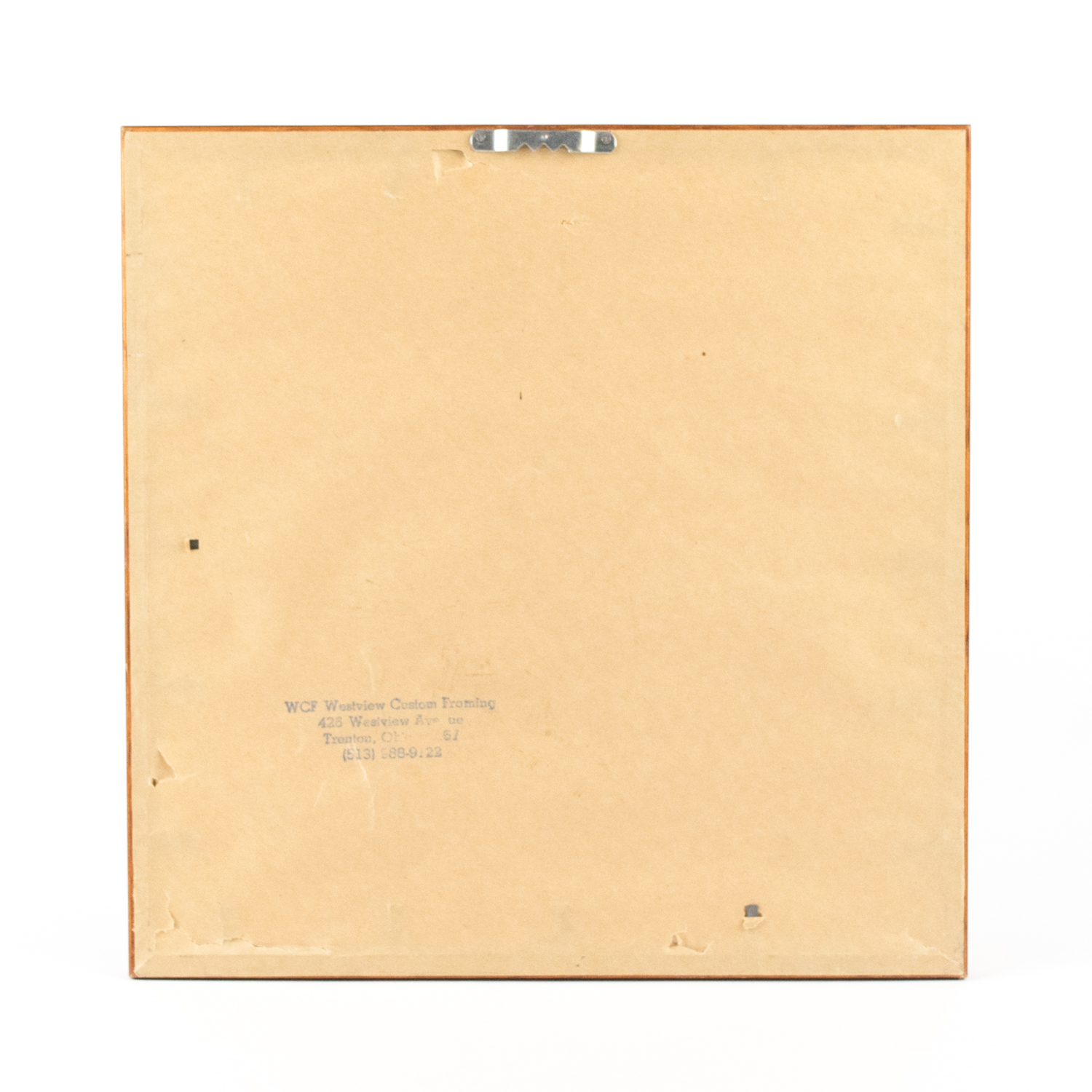 Two Vintage Hammered Copper Framed Wall Hangings