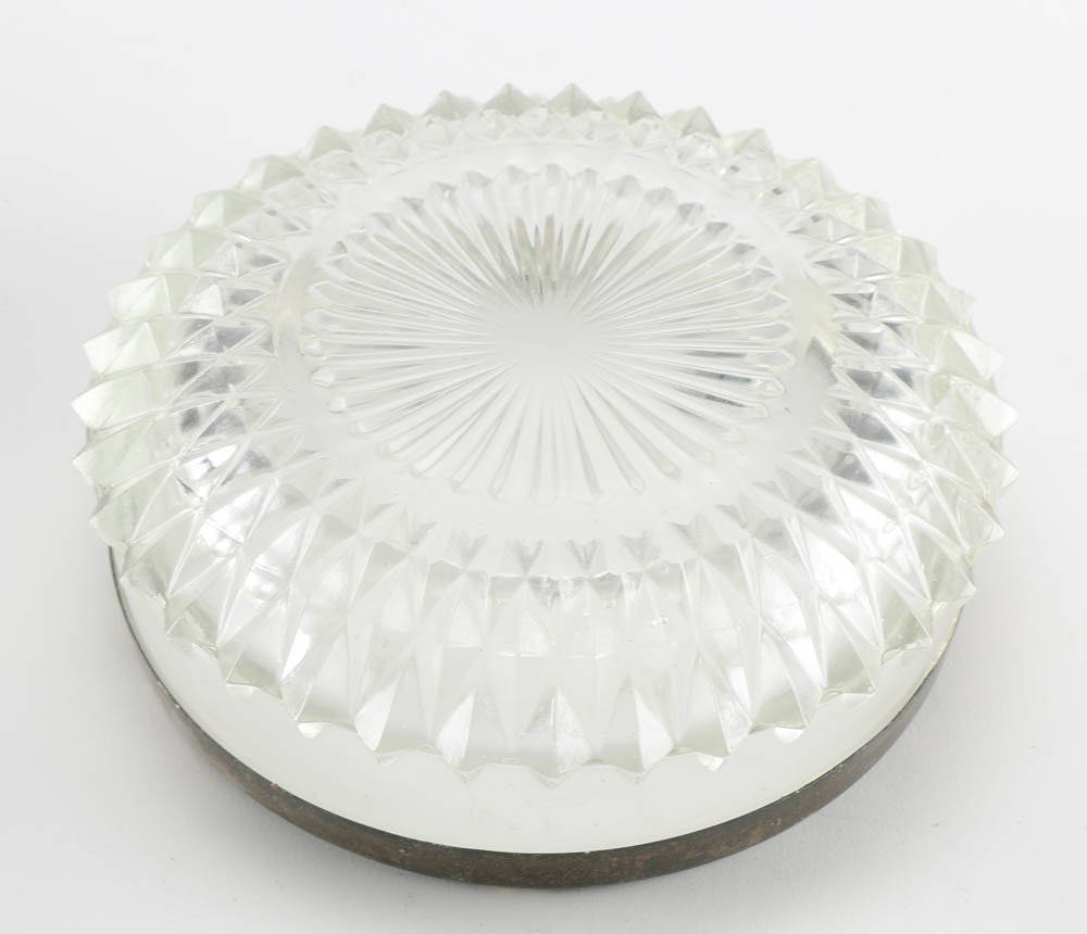 Antique Silver Overlay Glass Decor Collection